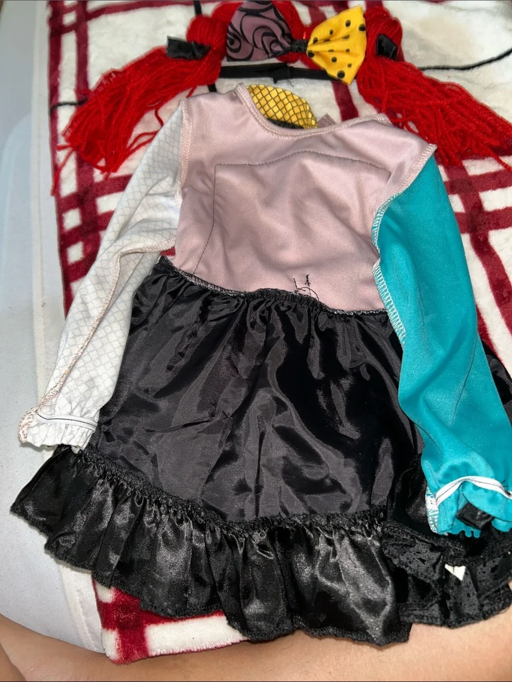Spirit Sally Infant Costume - Teal, Yellow, Black, Pink, Purple